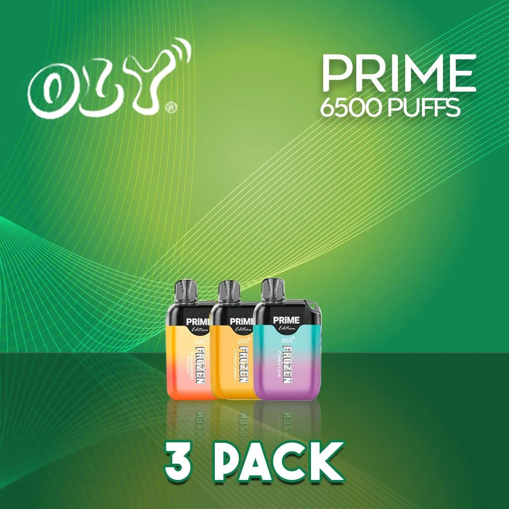 Oly Frozen Prime Disposable Vape 6500 Puffs - 3 Pack-