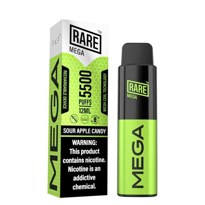 Rare Mega Mesh Sour Apple Candy Flavor - Disposable Vape