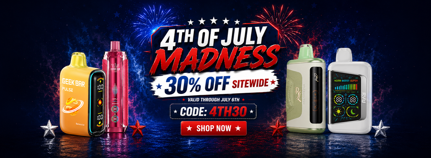 4th Of July Madness 30% Off at Smoker's World