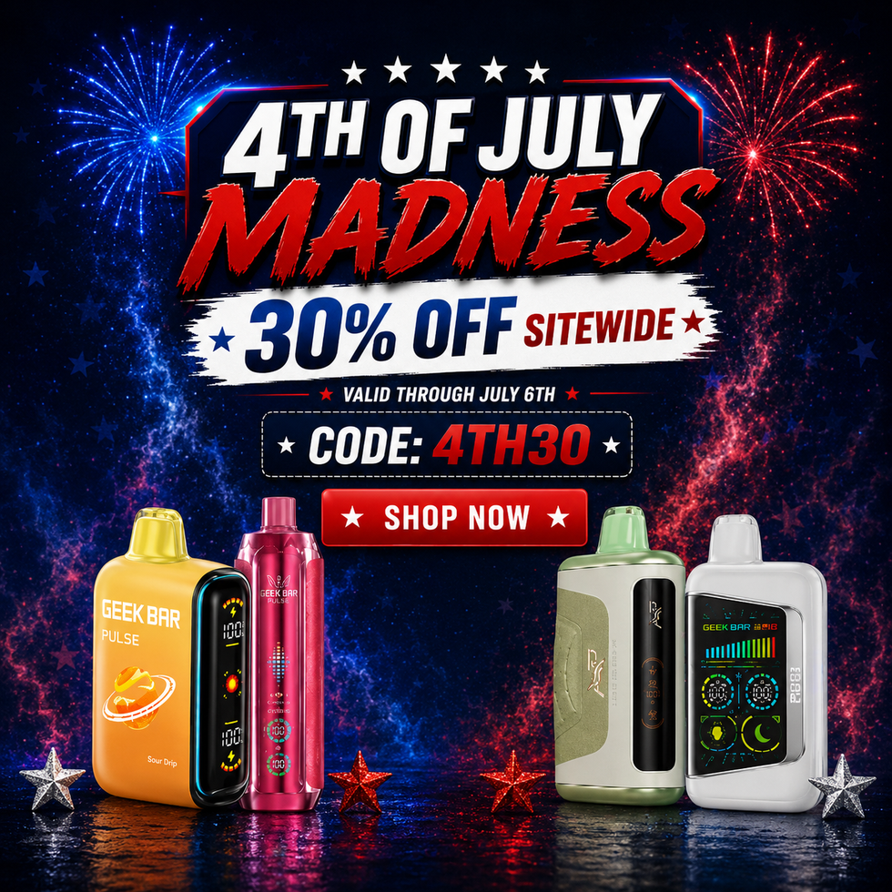 4th Of July Madness 30% Off at Smoker's World