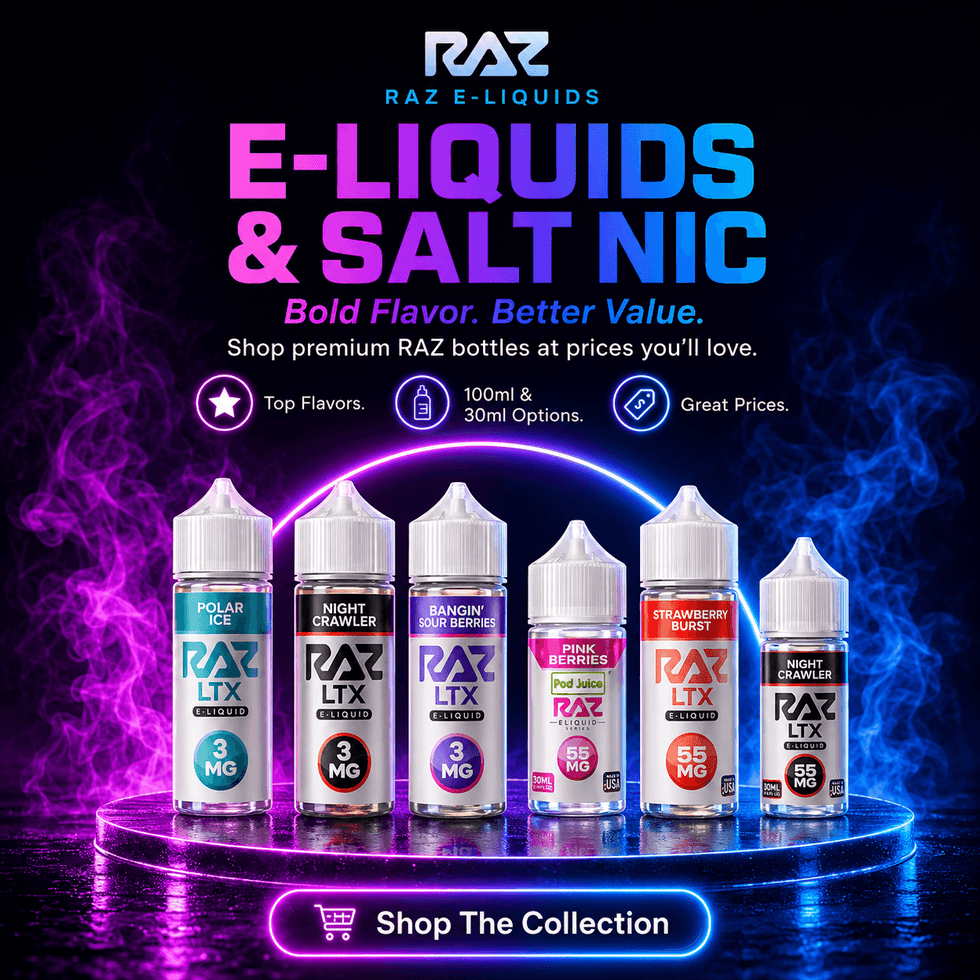 Smoker's World E-liquids & Salt Nic by RAZ