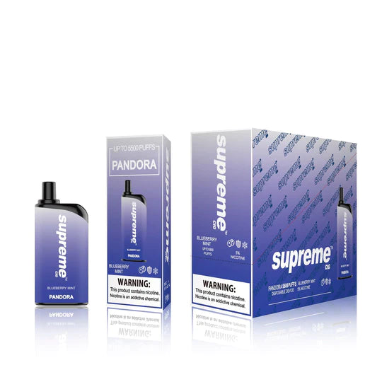 Supreme Pandora Blueberry Mint Flavor - Disposable Vape