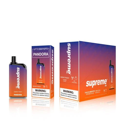 Supreme Pandora Energy Peach Flavor - Disposable Vape