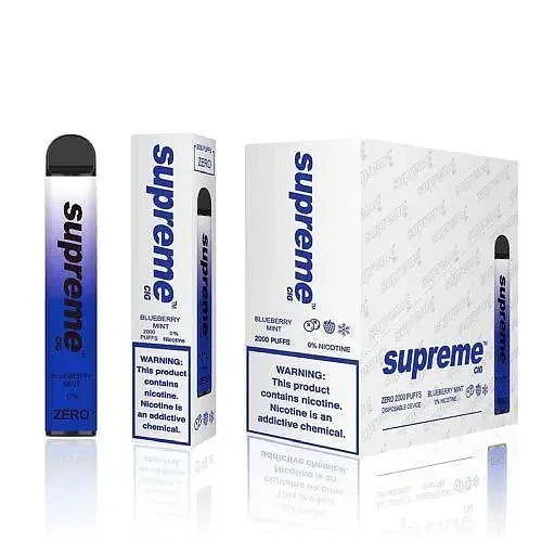 Supreme Zero Blueberry Mint Flavor - Disposable Vape