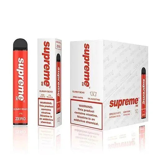 Supreme Zero Gummy Bear Flavor - Disposable Vape