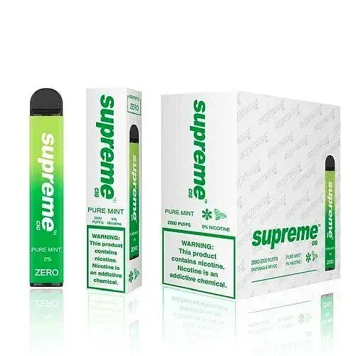 Supreme Zero Pure Mint Flavor - Disposable Vape