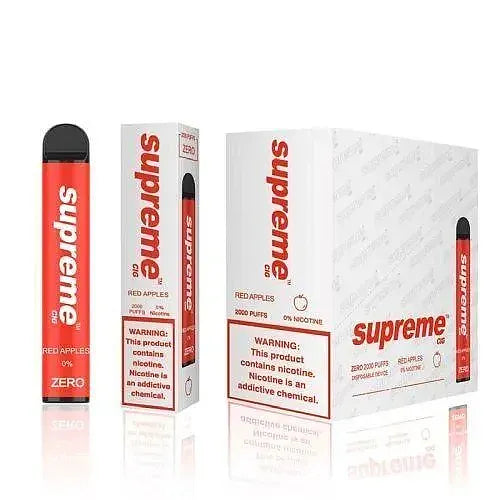 Supreme Zero Red Apples Flavor - Disposable Vape