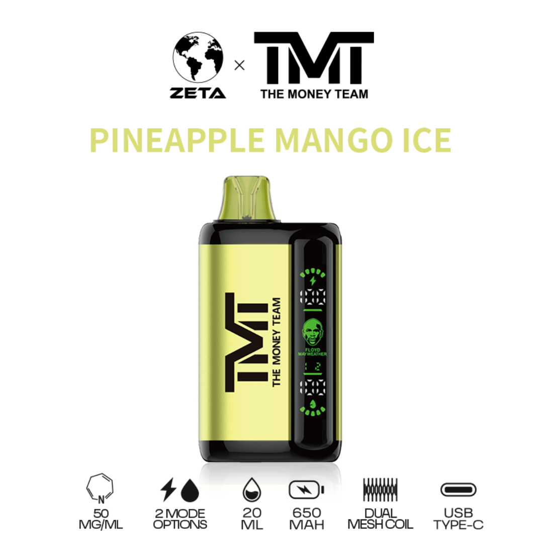 TMT Vape by Floyd Mayweather Pineapple Mango Ice Flavor - Disposable Vape