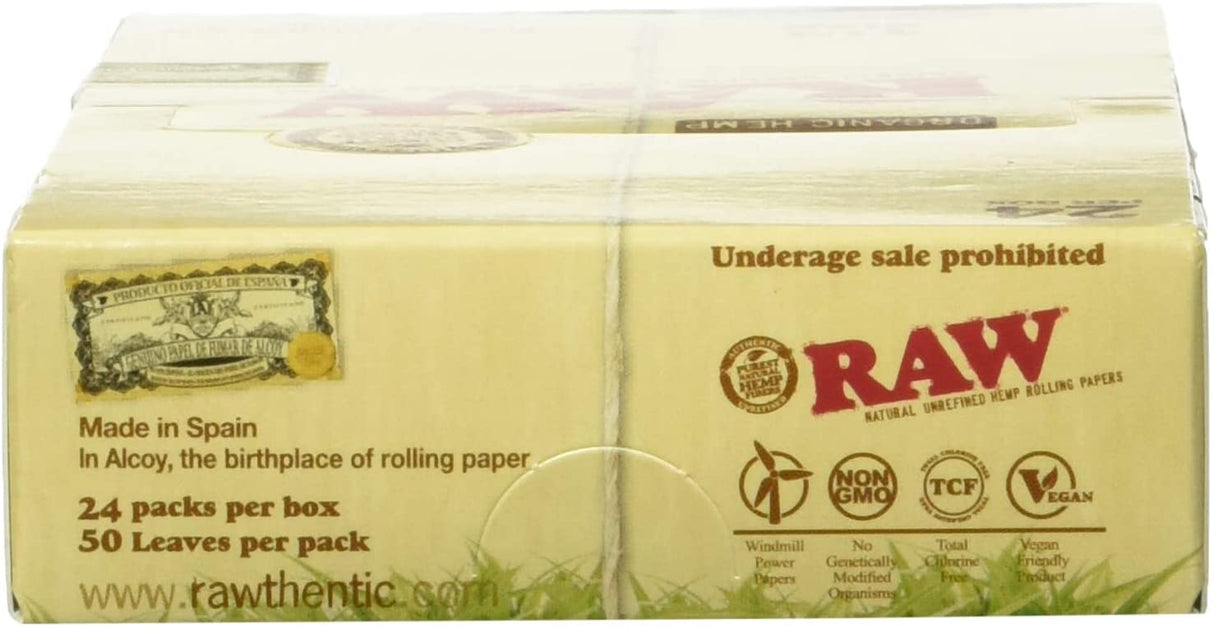 Raw Classic 1.25 1 1/4 Size Rolling Papers Full - Box of 24 Pack