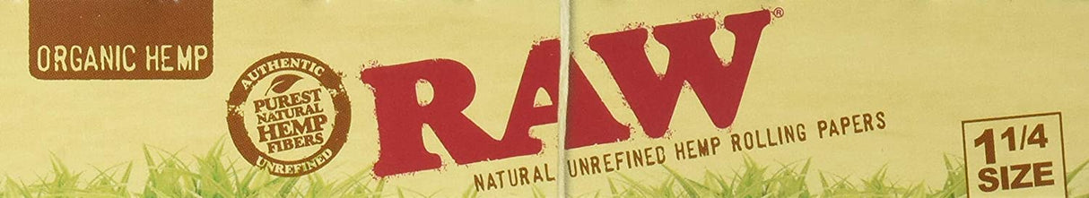 Raw Classic 1.25 1 1/4 Size Rolling Papers Full - Box of 24 Pack