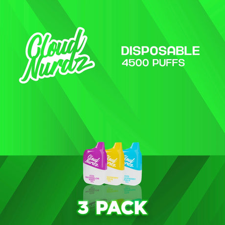 Cloud Nurdz 4500 Puffs Disposable Vape - 3 Pack-
