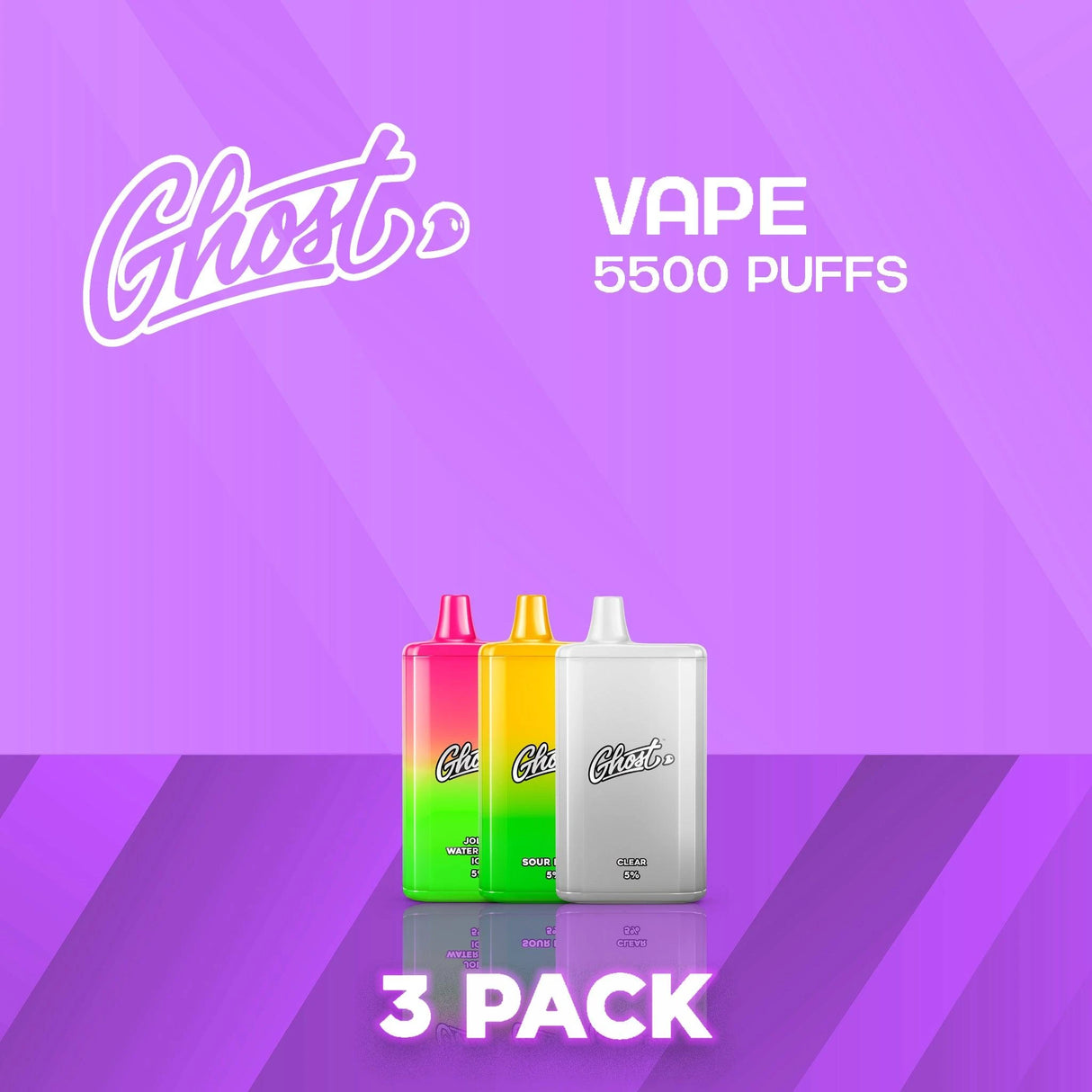 Ghost 5500 Puffs Disposable Vape - 3 Pack-