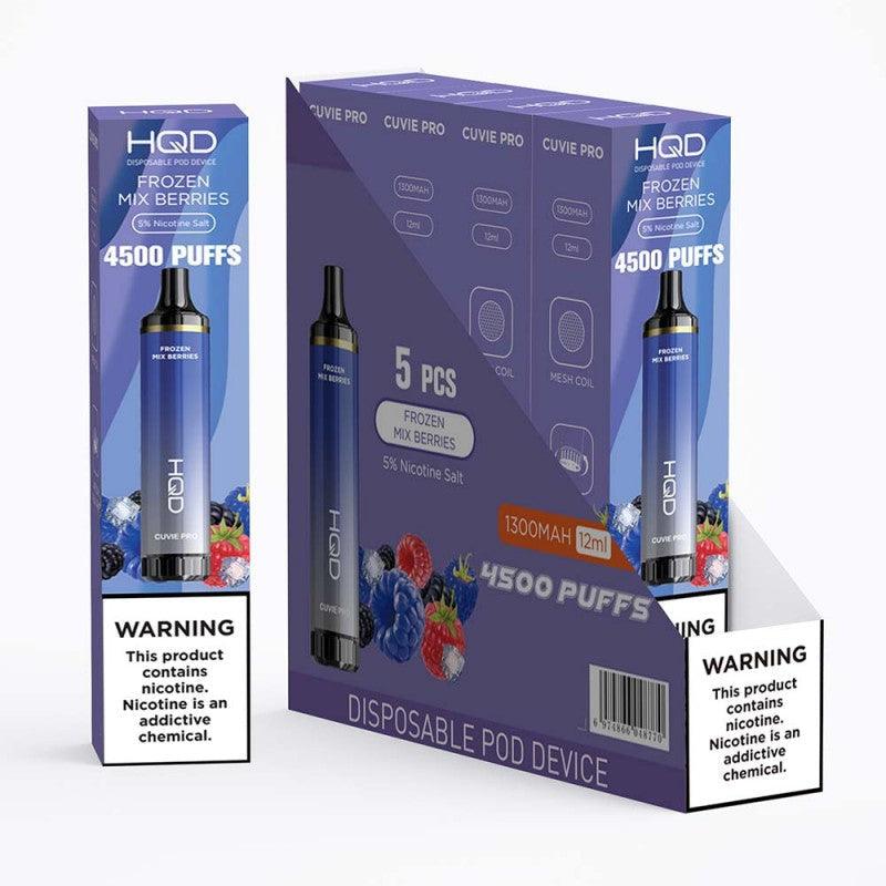 HQD Cuvie Pro 4500 Puff Disposable Vape - 10 Pack