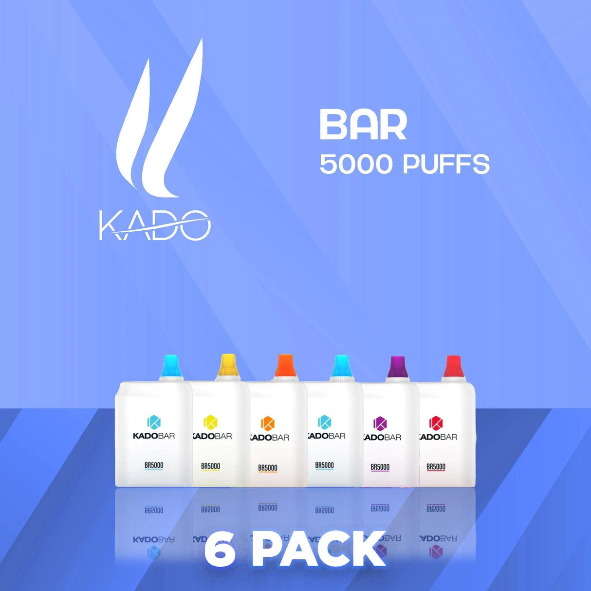 Kado Bar 5000 Puffs Disposable Vape - 6 Pack-