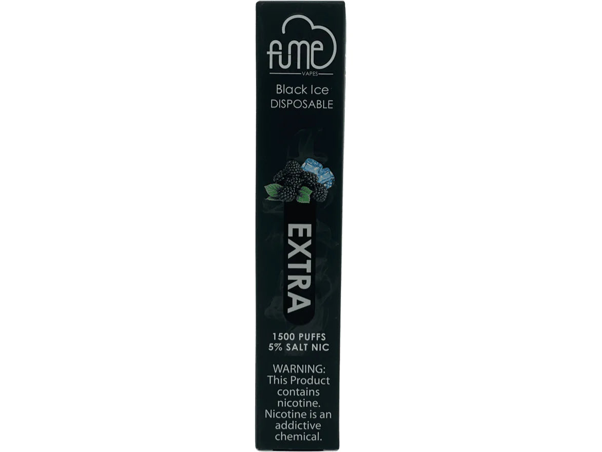 10 Pack Fume Extra 1500 Puffs Disposable Vape - Black Ice