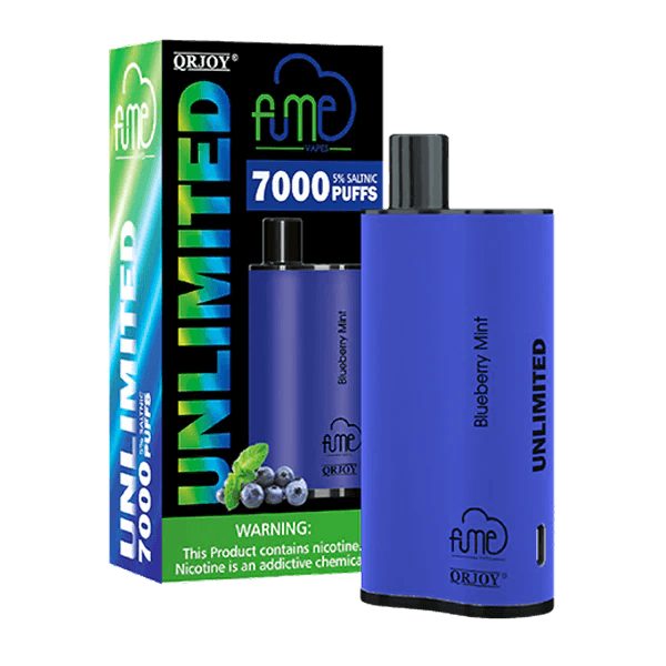 Fume Unlimited 7000 Puffs Blueberry Mint Smokers World WOH