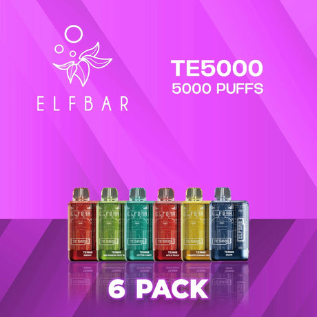 EB TE5000 Disposable Vape 5000 Puffs - 6 Pack-