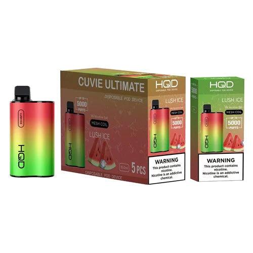 HQD Cuvie Ultimate 5000 Puff Disposable Vape - 3 Pack