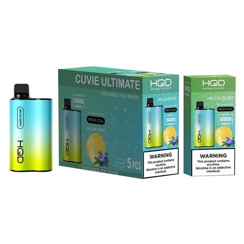 HQD Cuvie Ultimate 5000 Puff Disposable Vape - 3 Pack