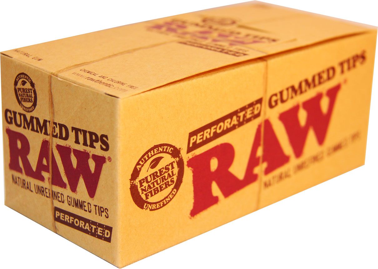 Raw Perforated Gummed Tips - Pack of 24