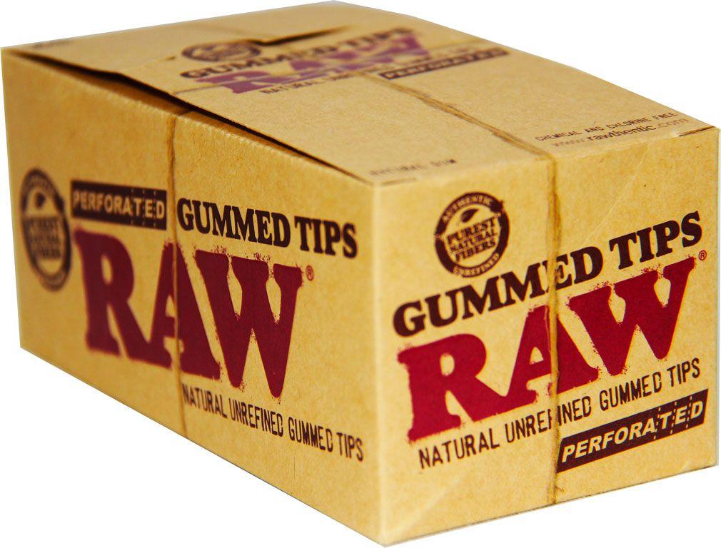 Raw Perforated Gummed Tips - Pack of 24