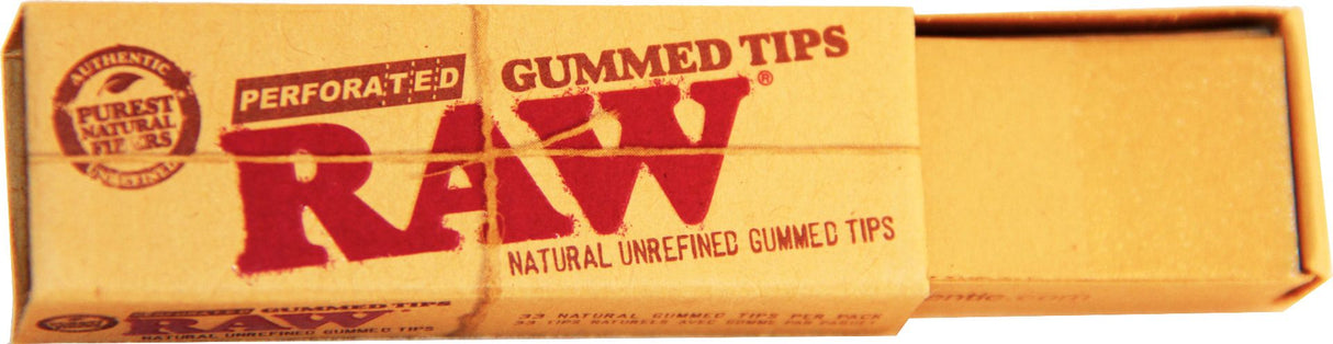 Raw Perforated Gummed Tips - Pack of 24