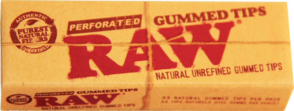 Raw Perforated Gummed Tips - Pack of 24