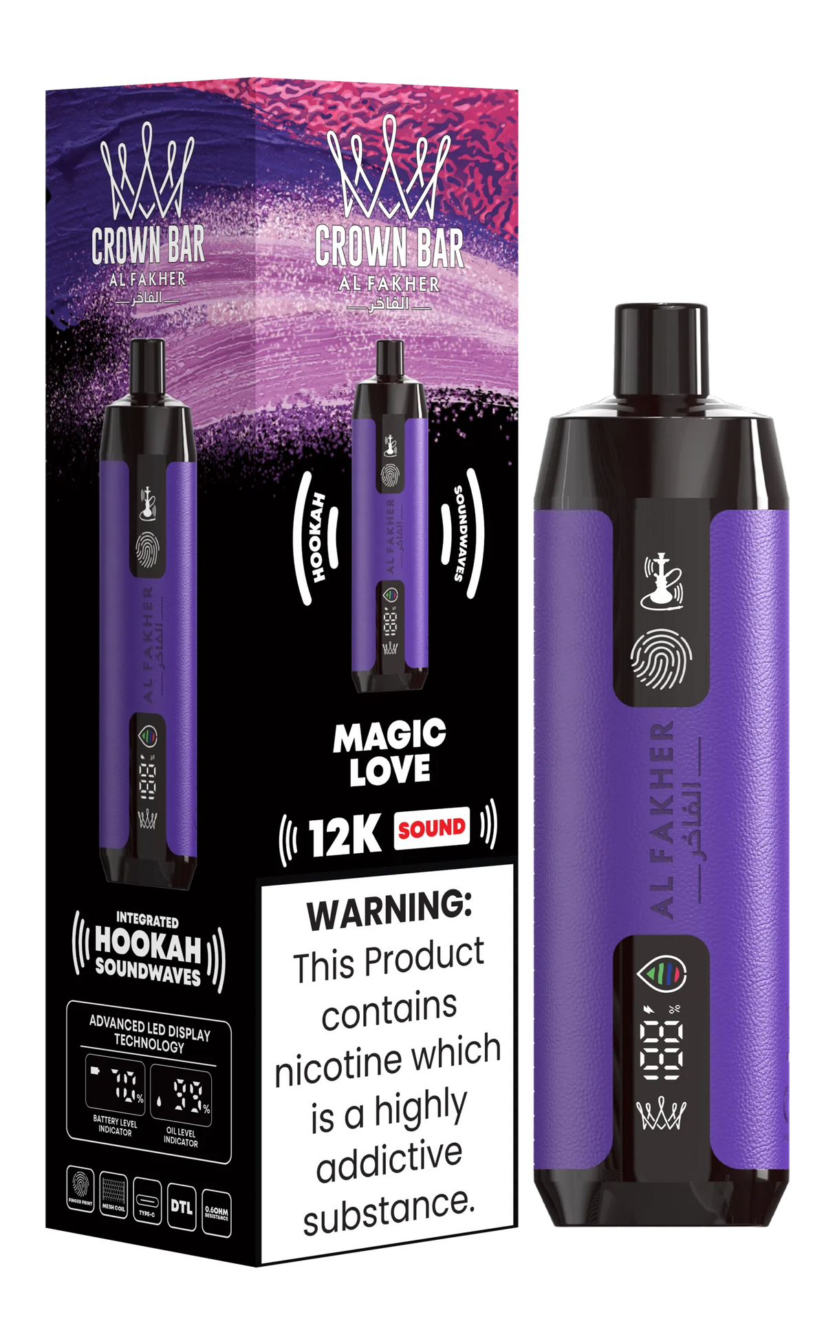 Al Fakher Crown Bar 12K Sound Magic Love