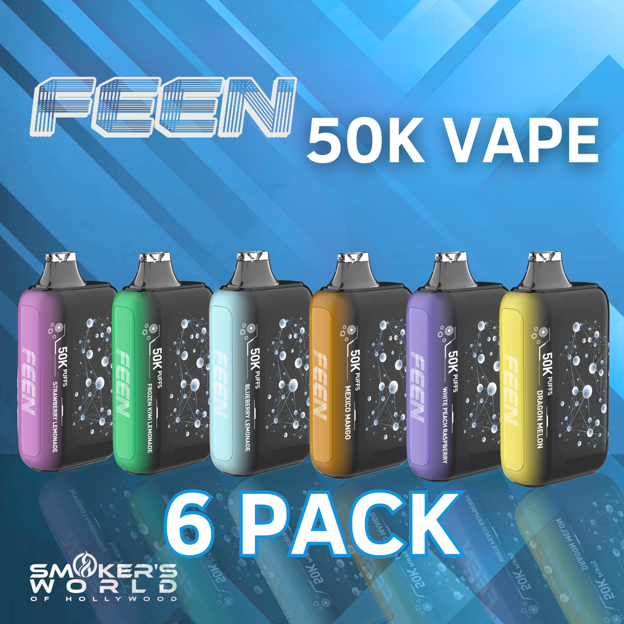 FEEN 50K Disposable Vape - (6 pack)