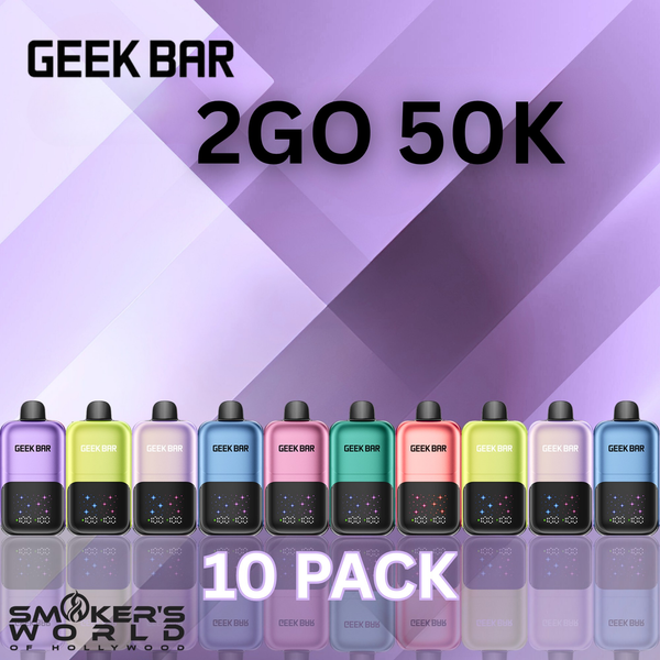 Geek Bar 2GO 50K Disposable Vape - (10 Pack)  Smokers World