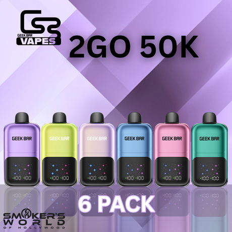 Geek Bar 2GO 50K Disposable Vape - (6 Pack)