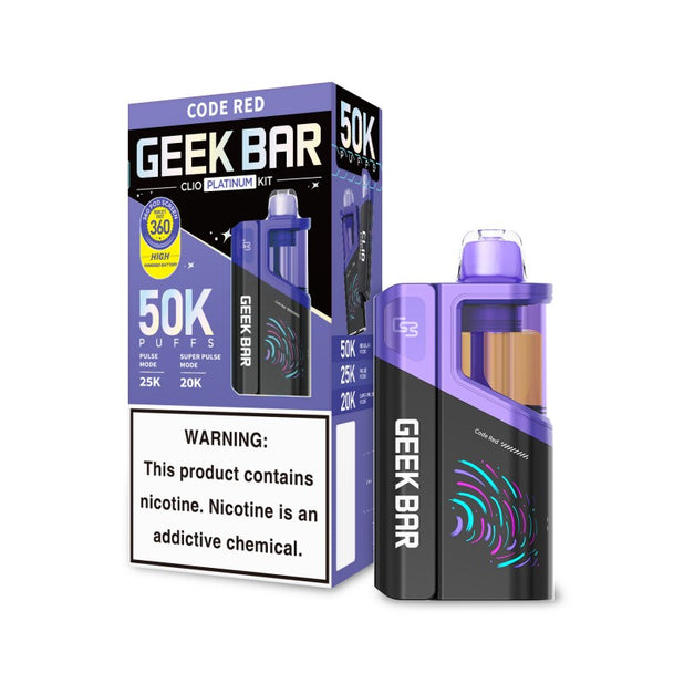 Geek Bar CLIO Platinum 50K - Flavors Smokers World Geek Bar CLIO Platinum 50K - Flavors Smokers World