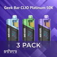 Geek Bar CLIO Platinum 50K Kit - 3 Pack