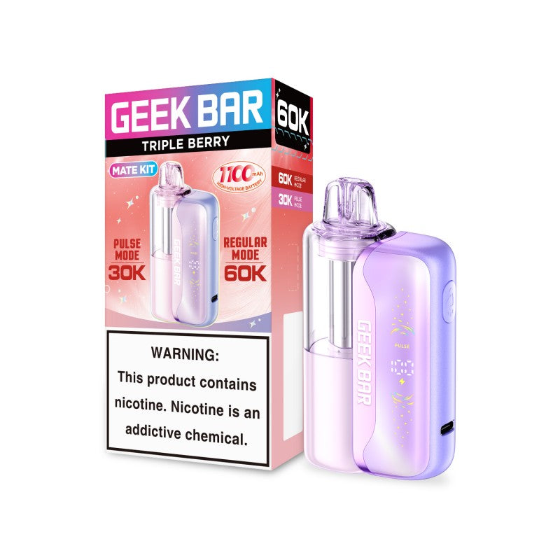 Geek Bar Mate 60K Disposable Vape Kit - Triple Berry