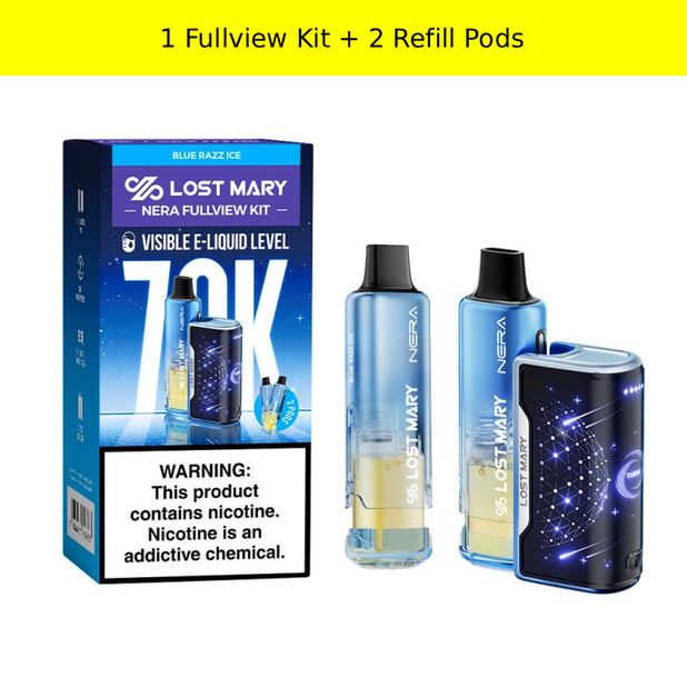 Lost Mary Nera Fullview 70K Kit Flavors – Smokers World
