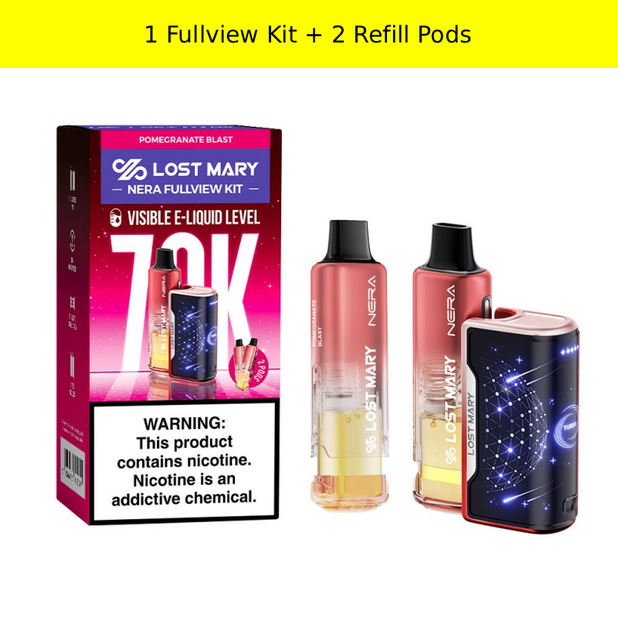 lost mary 70k vape Lost Mary Nera Fullview 70K Kit Flavors – Smokers World