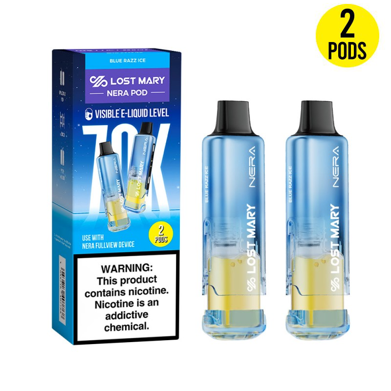 Lost Mary Nera Fullview 70K Pod - Blue Razz Ice