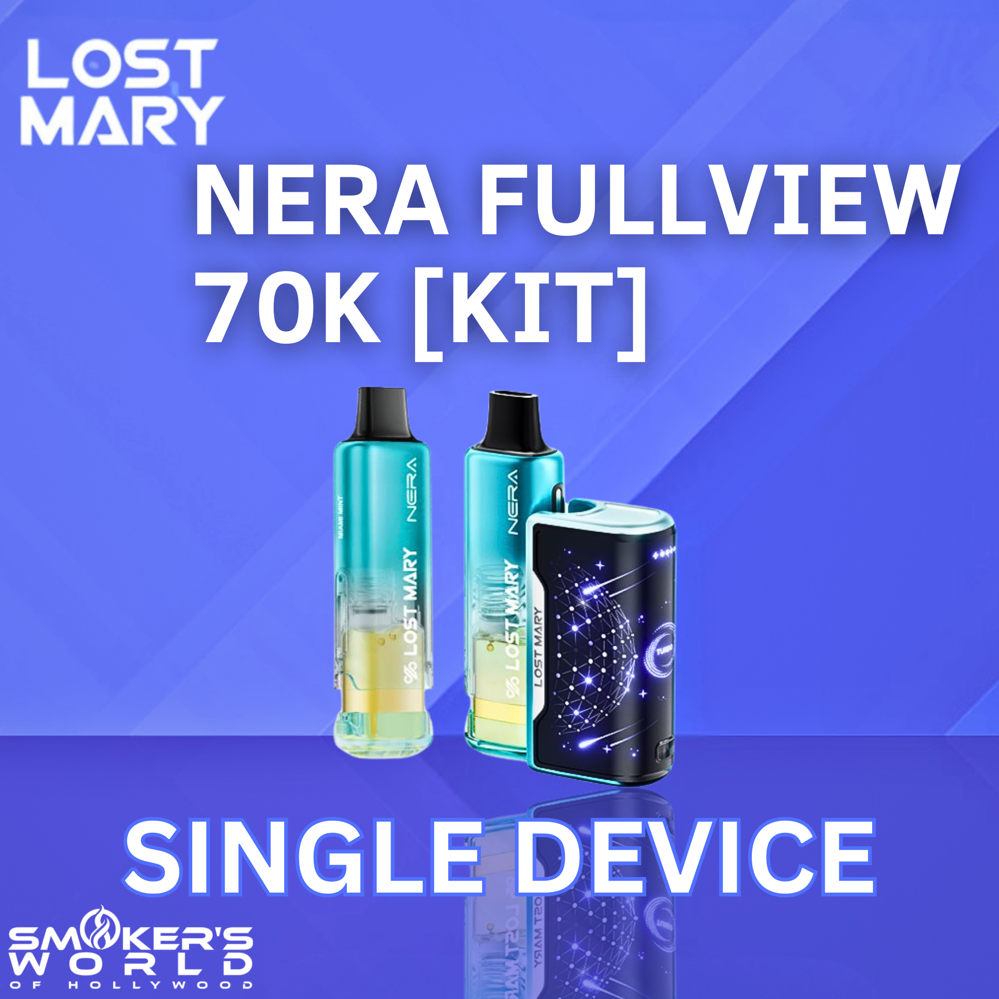 Lost Mary Nera Fullview 70K Kit - (1 Pack) Smokers World Lost Mary Nera Fullview 70K Kit - (1 Pack) Smokers World