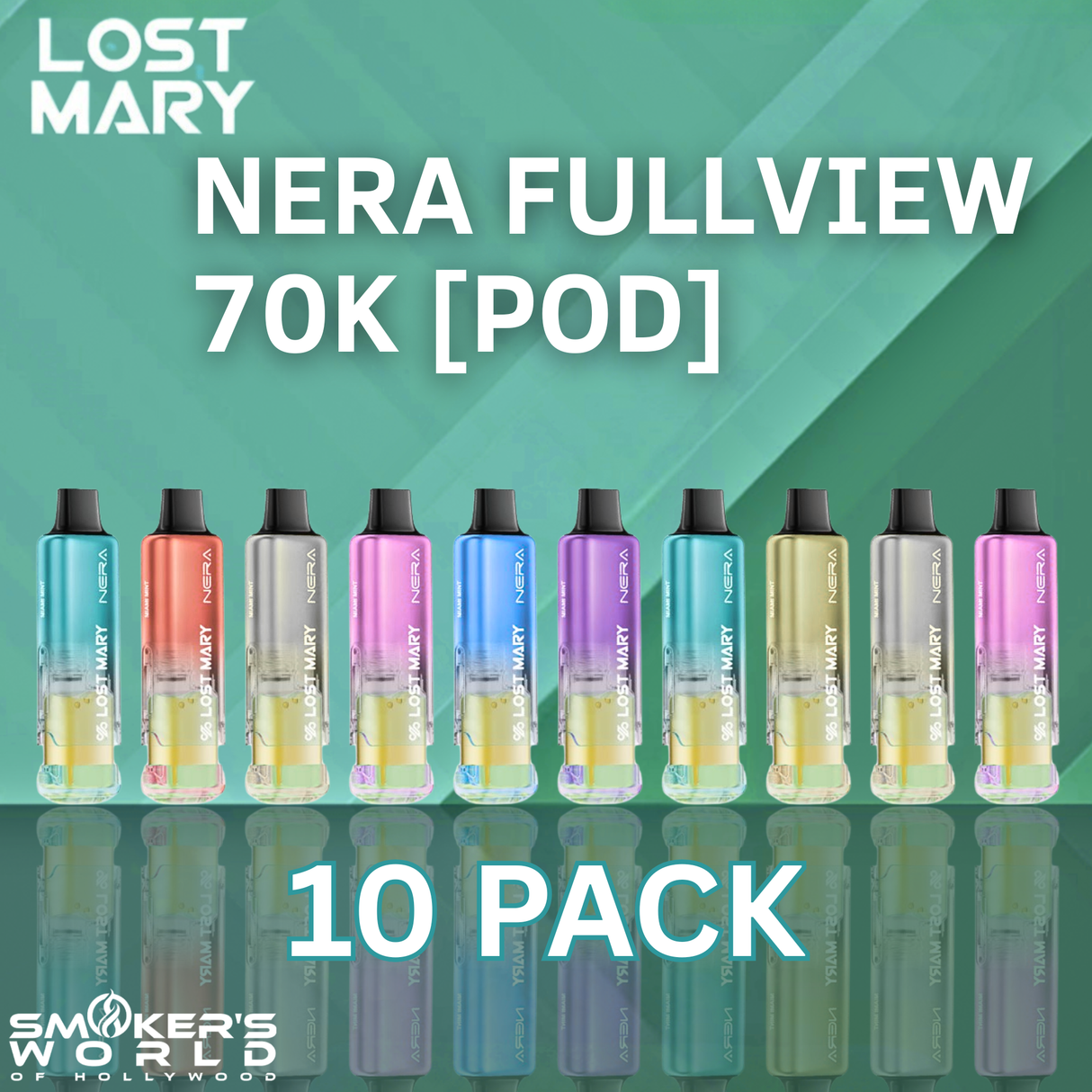 Lost Mary Nera Fullview 70K Pod - (10 Pack)