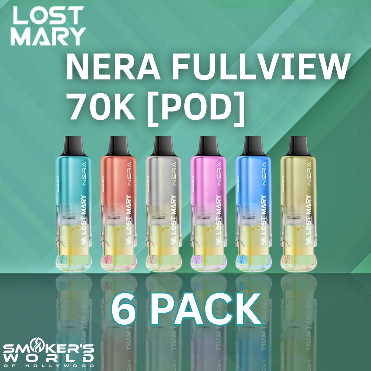 Lost Mary Nera Fullview 70K Pod - (6 Pack)  Smokers World