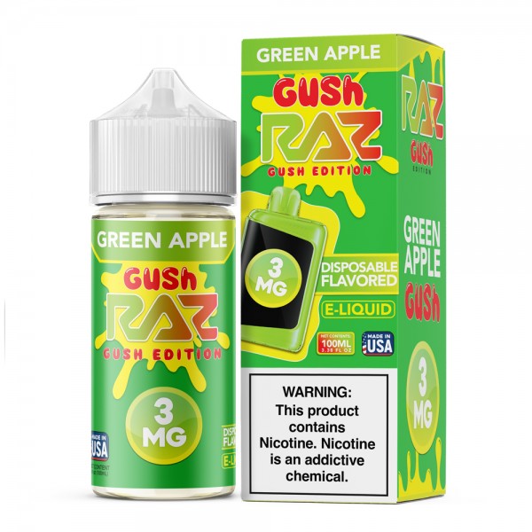 RAZ E-Liquid Nic 100ml Green Apple Gush