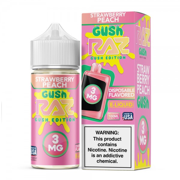 RAZ E-Liquid Nic 100ml Strawberry Peach Gush