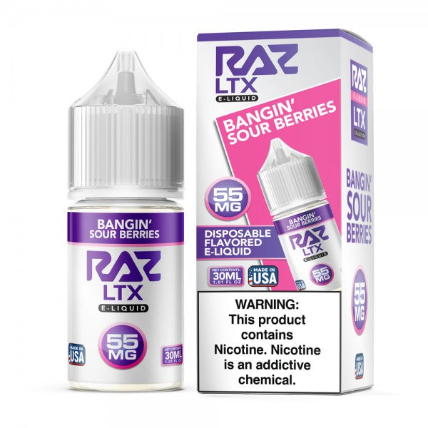 RAZ Salt E-Liquid Nic 30ml - Bangin' Sour Berries
