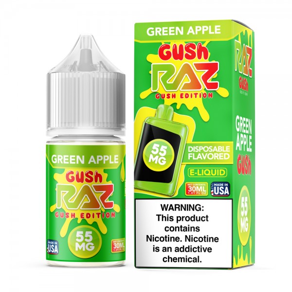 RAZ Salt E-Liquid Nic 30ml - Green Apple Gush