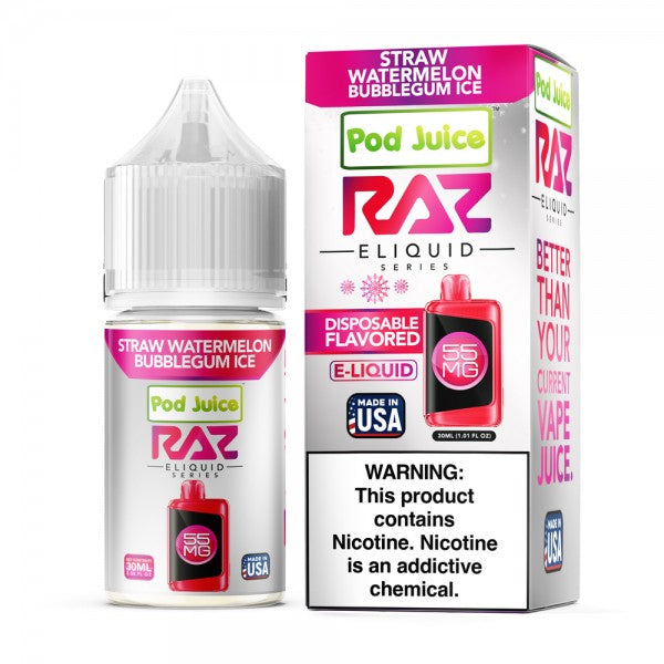 RAZ Salt E-Liquid Nic 30ml - Strawberry Watermelon Bubblegum Ice