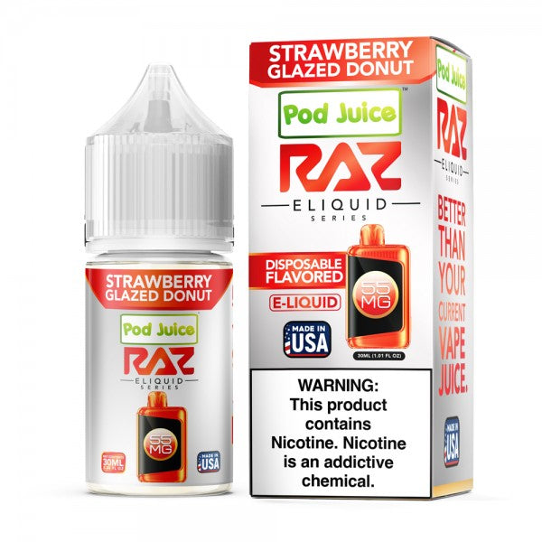 RAZ Salt E-Liquid Nic 30ml - Strawberry Glazed Donut