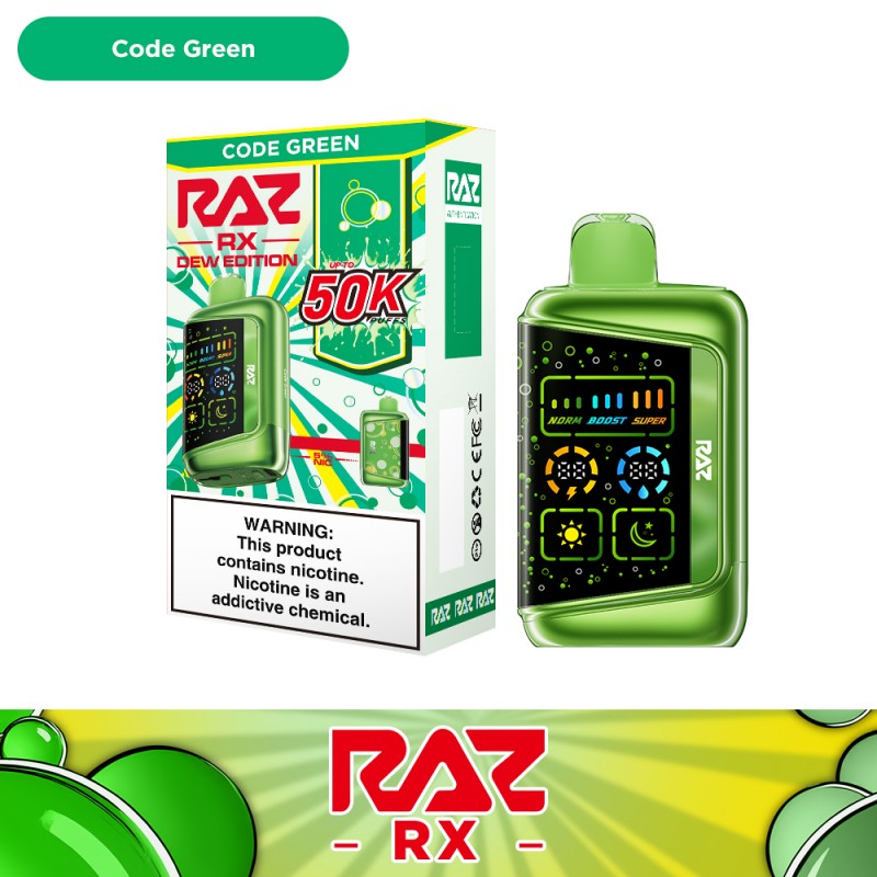 RAZ RX50K Disposable Vape - Code Green
