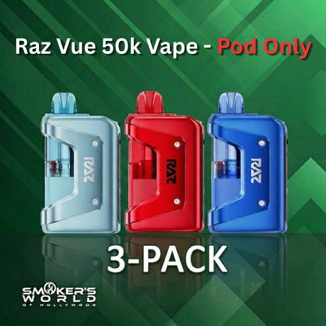 RAZ VUE 50K Disposable Vape Pod - (3 Pack)