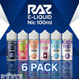 RAZ E-Liquid Nic 100ml - 6 Pack