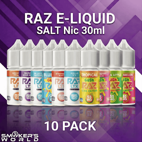 RAZ Salt E-Liquid Nic 30ml - 10 Pack